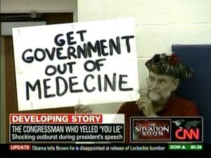 Sign at Joe Wilson Rally