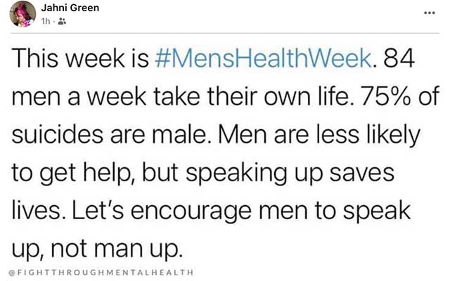 June is Mens Health Month