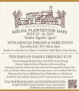 Koloa Plantation Days 2022: Poipu/Koloa festival on Kauai's sunny south shore