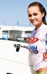 Alana Blanchard at Huntington Beach