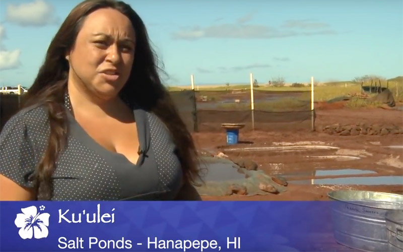 Kuulei Works to Save Salt Processing Outside Hanapepe, Kauai, Hawaii